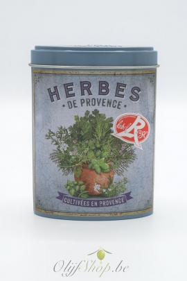 Herbes de Provence in retro blikje label rouge